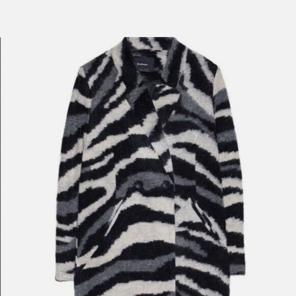 Stradivarius Zebra Print Jacket-size L - Picture 5 of 10